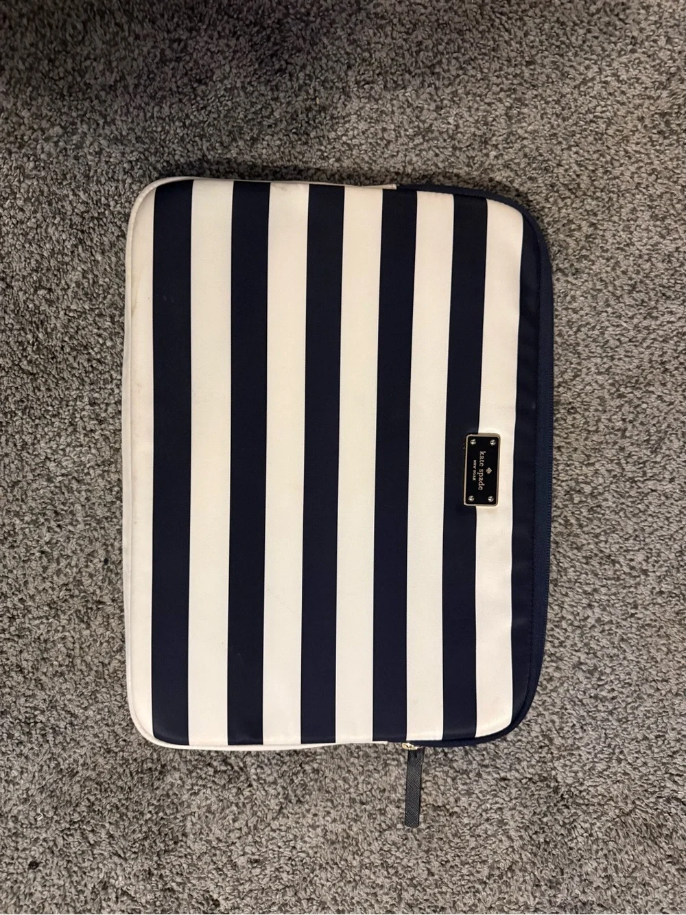 kate spade Striped Navy & White Laptop Sleeve